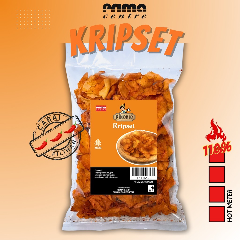 

(SP) KRIPSET 125g/ KERIPIK SINGKONG PEDAS SUKABUMI