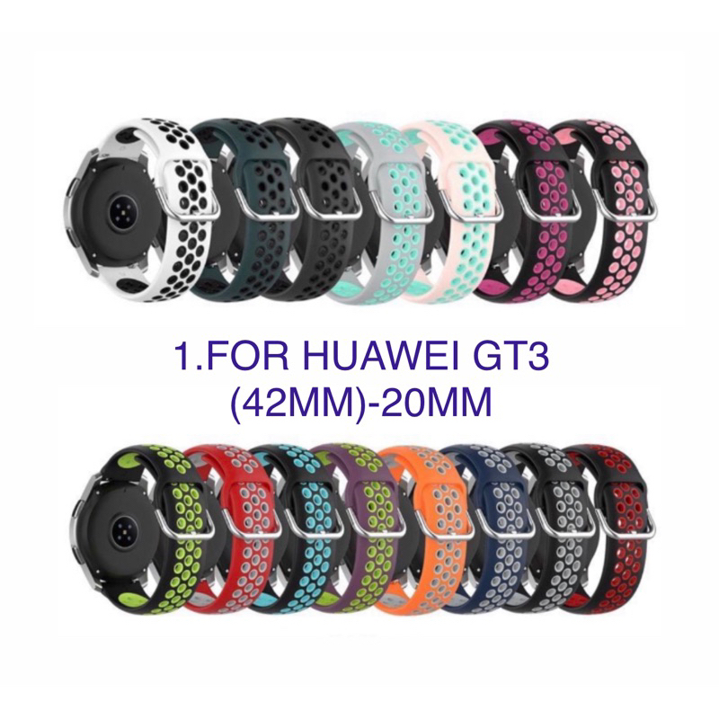 Strap/Tali Jam Smartwatch For Huawei Watch GT3 (42mm ) - 20mm Silicone