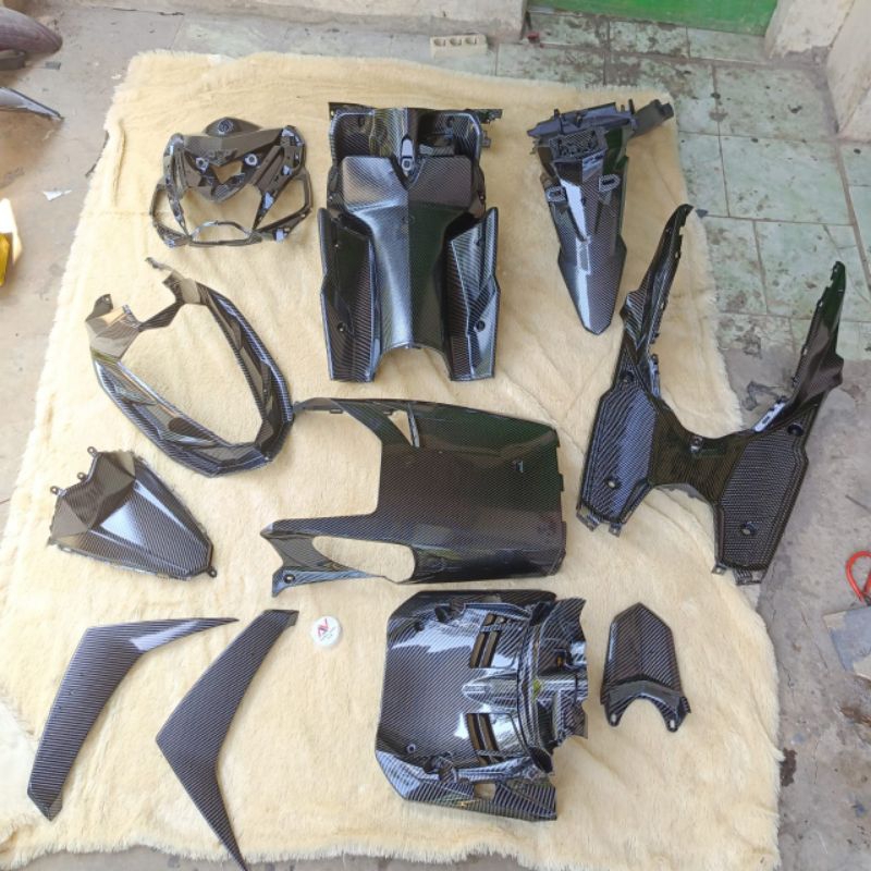 Full Body Kasar Mio M3 Full Karbon Celup - Carbon WTP