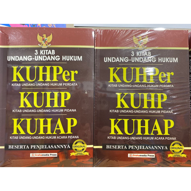 

3 KITAB UNDANG-UNDANG HUKUM KUHPer KUHP KUHAP Beserta Penjelasannya