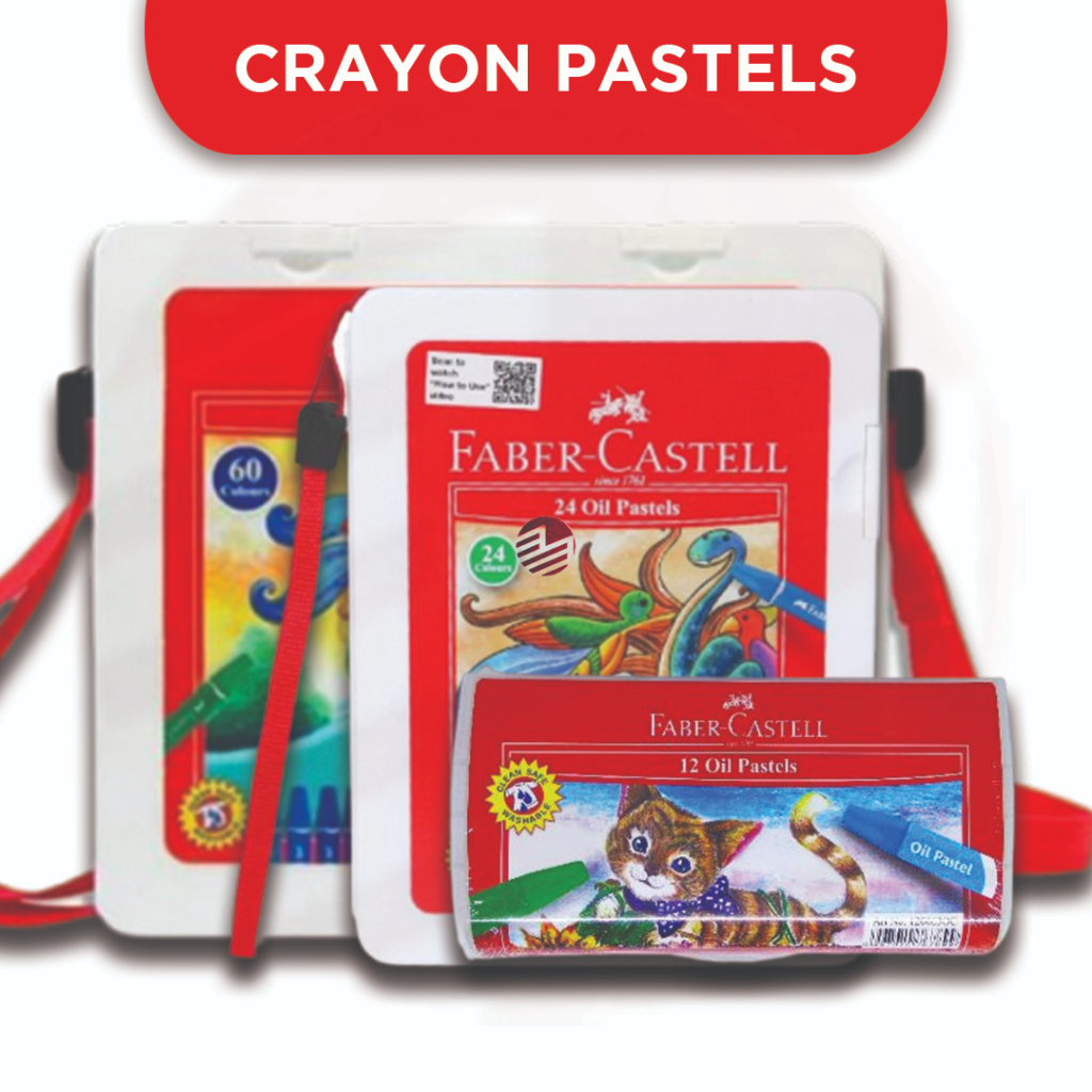 

Crayon Pastels HEXAGONAL 12/24/60 Warna - FABERCASTELL