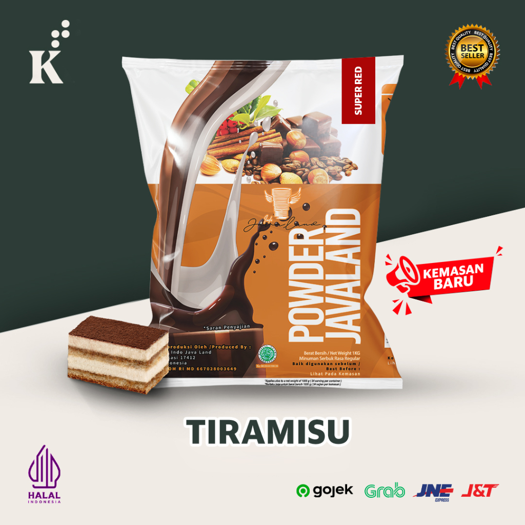 

Bubuk Minuman Rasa Tiramisu Bubble drink Powder drink Ice Blended 1kg Javaland minuman instan