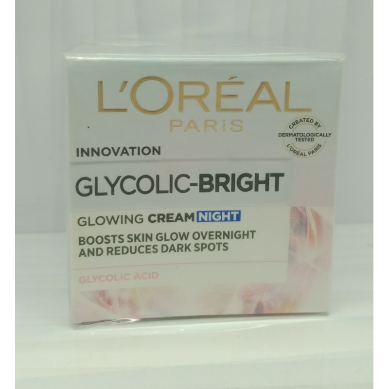 LOREAL GLYCOLIC-BRIGHT GLOWING CREAM NIGHT