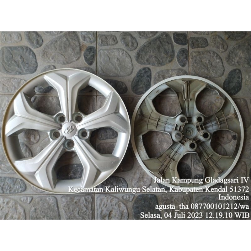 wildop/ weldop/wheldoop/tutup velg /dop ori yhundai  ring 17 harga untuk 1 pcs