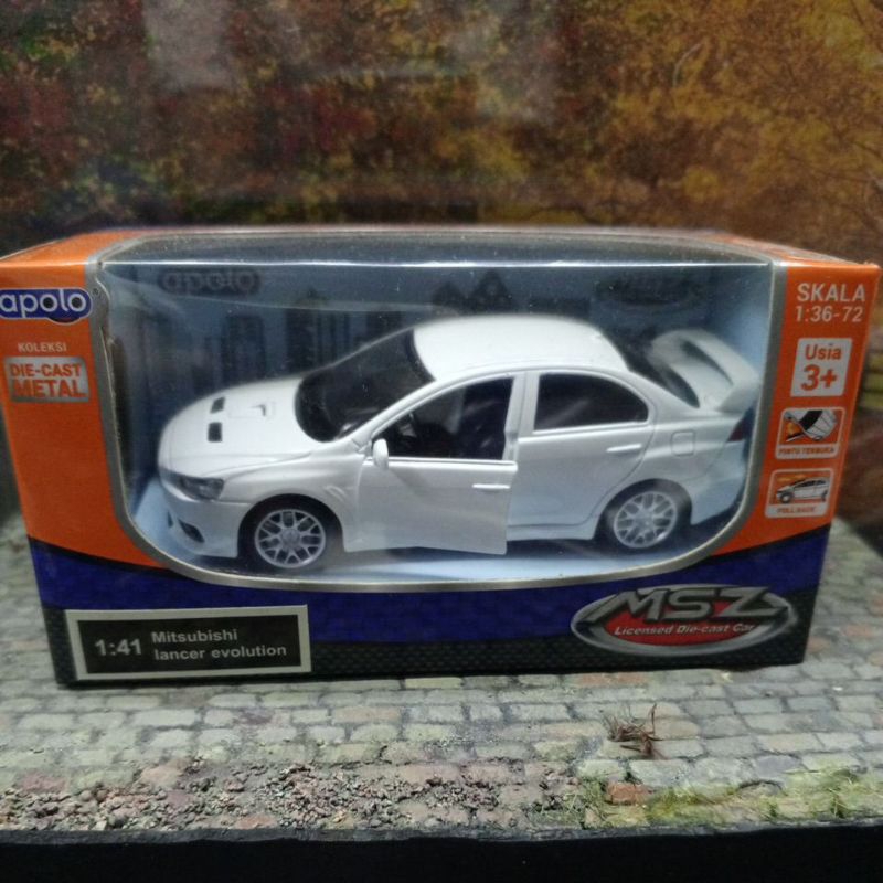 Diecast apolo mitsubishi lancer evolution