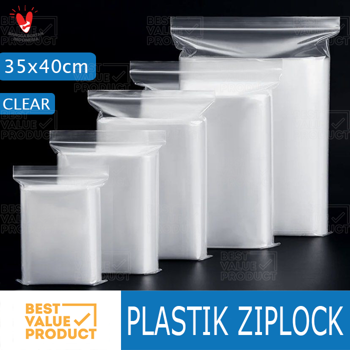 PLASTIK KLIP ZIPLOCK 35 x 40 cm PLASTIK KLIP ZIPLOCK CLIP 35x40cm