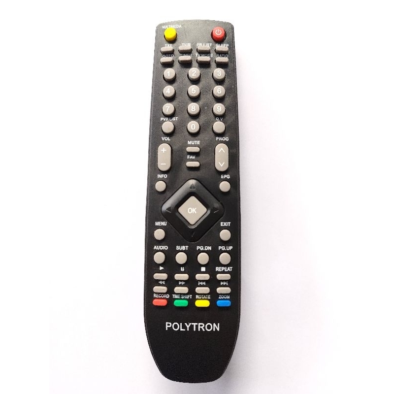 REMOT REMOTE STB POLYTRON PDV 500T2 DVB-T2 SET TOP BOX POLYTRON
