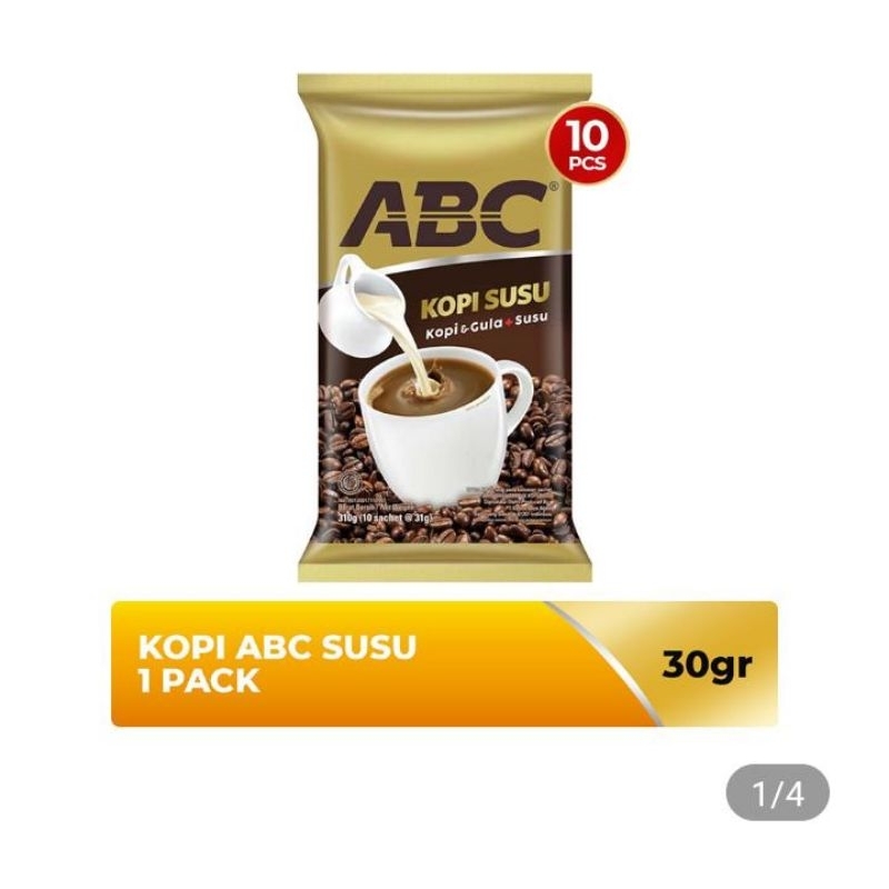 

Kopi Sachet Abc Susu 1 renceng