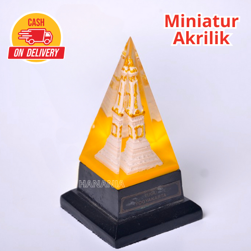 MINIATUR TUGU YOGYA BENTUK LIMAS - SOUVENIR TUGU JOGJA