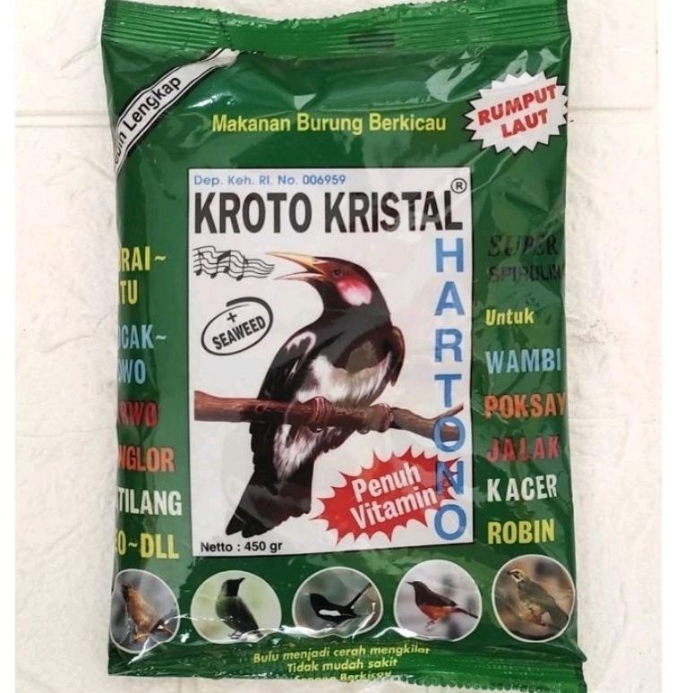 PAKAN BURUNG KROTO KRISTAL HIJAU