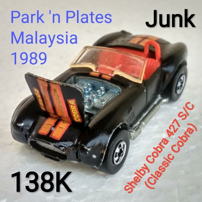 Hot Wheels Park n Plate Classic Shelby Cobra ban Blackwall