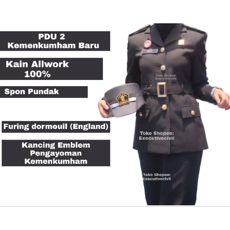 PDU 2 Kemenkumham Baru, Kain Allwork Asli 100%