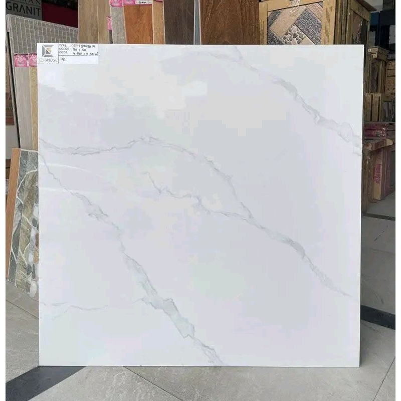 granit lantai uk 80x80 motip carara glosy