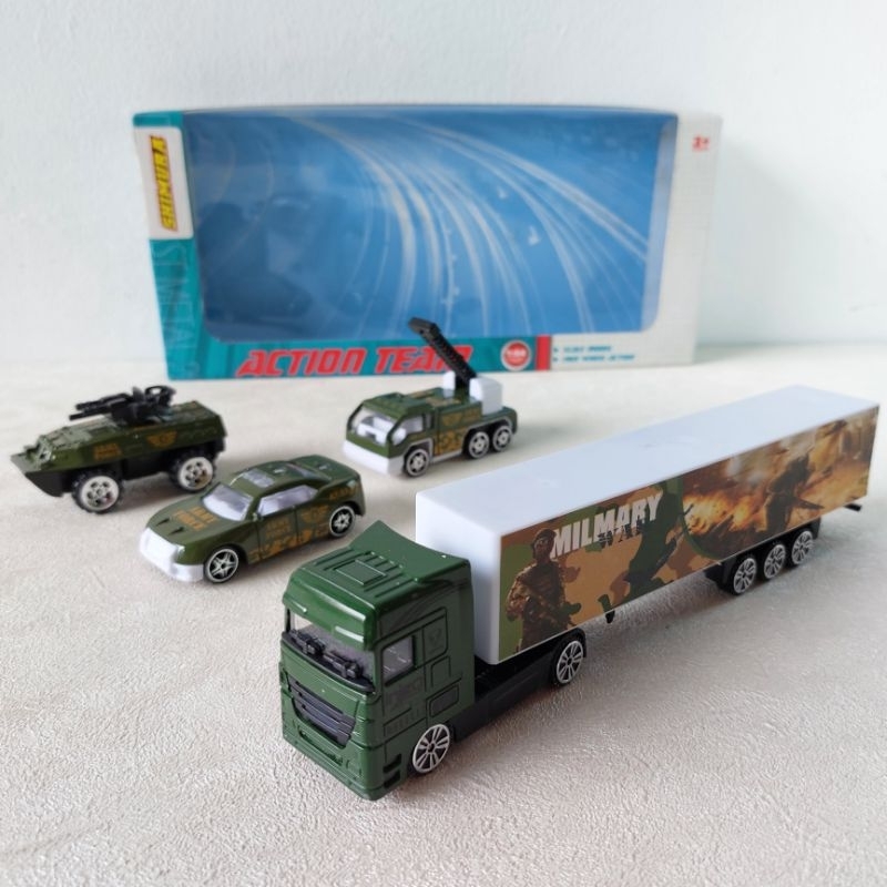 Diecast Truk Kendaraan Militer Shimura Alloy