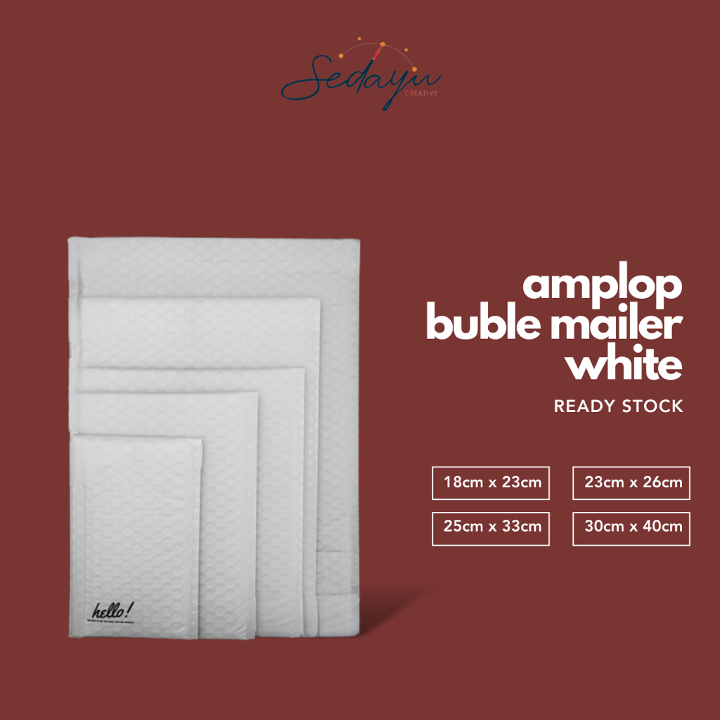 

Amplop Bubble Mailer | Amplop Bubble Wrap | Packaging Bubble Siap Kirim Ready Stock (PUTIH)