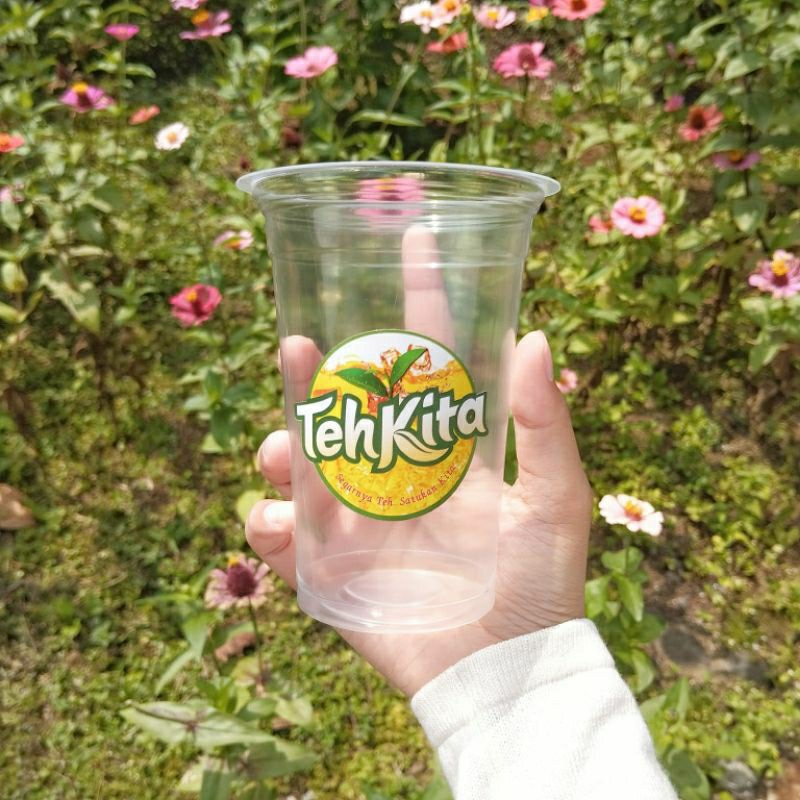 

stiker label minuman es teh kita