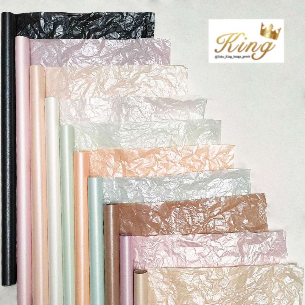 

(5pcs) Flower Wrapping Pearl Pear Paper Sydney Tissue Waterproof Korean Pear Kertas Bunga Buket Florsit Wrapping
