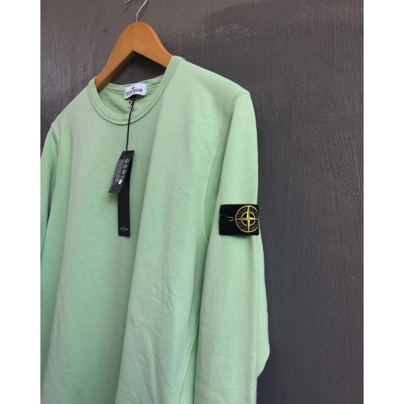 CREWNECK SWEATER PRIA TERBAIK STONE ISLAND MURAH MINT