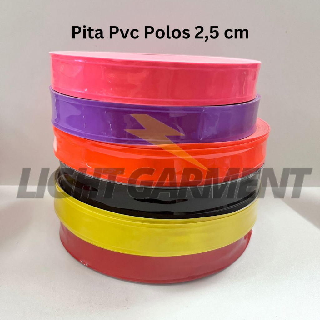 Pita Scotchlite Skotlet Scotlight PVC Reflektif 2,5cm per 1 Meter motif Polos / Pita Reflektor Baju 