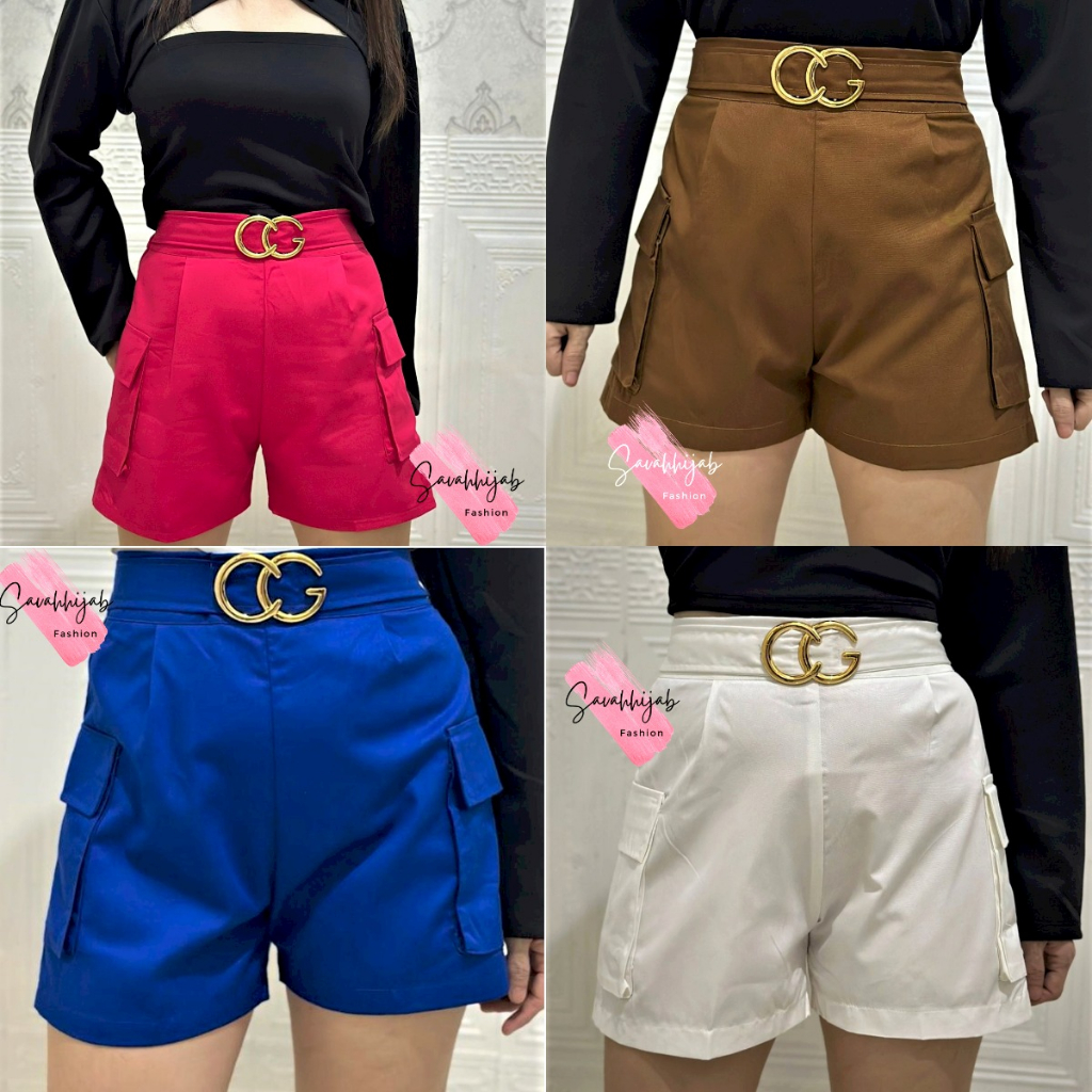 CARGO SHORT PANTS COTTON / SHORT PANTS WANITA 6867