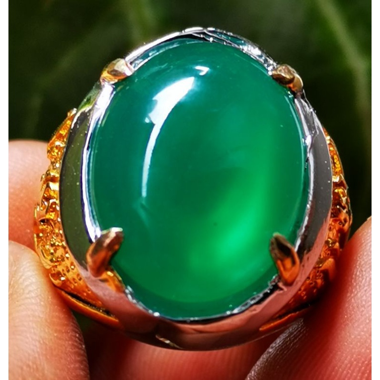 Batu akik bacan cincau crystal