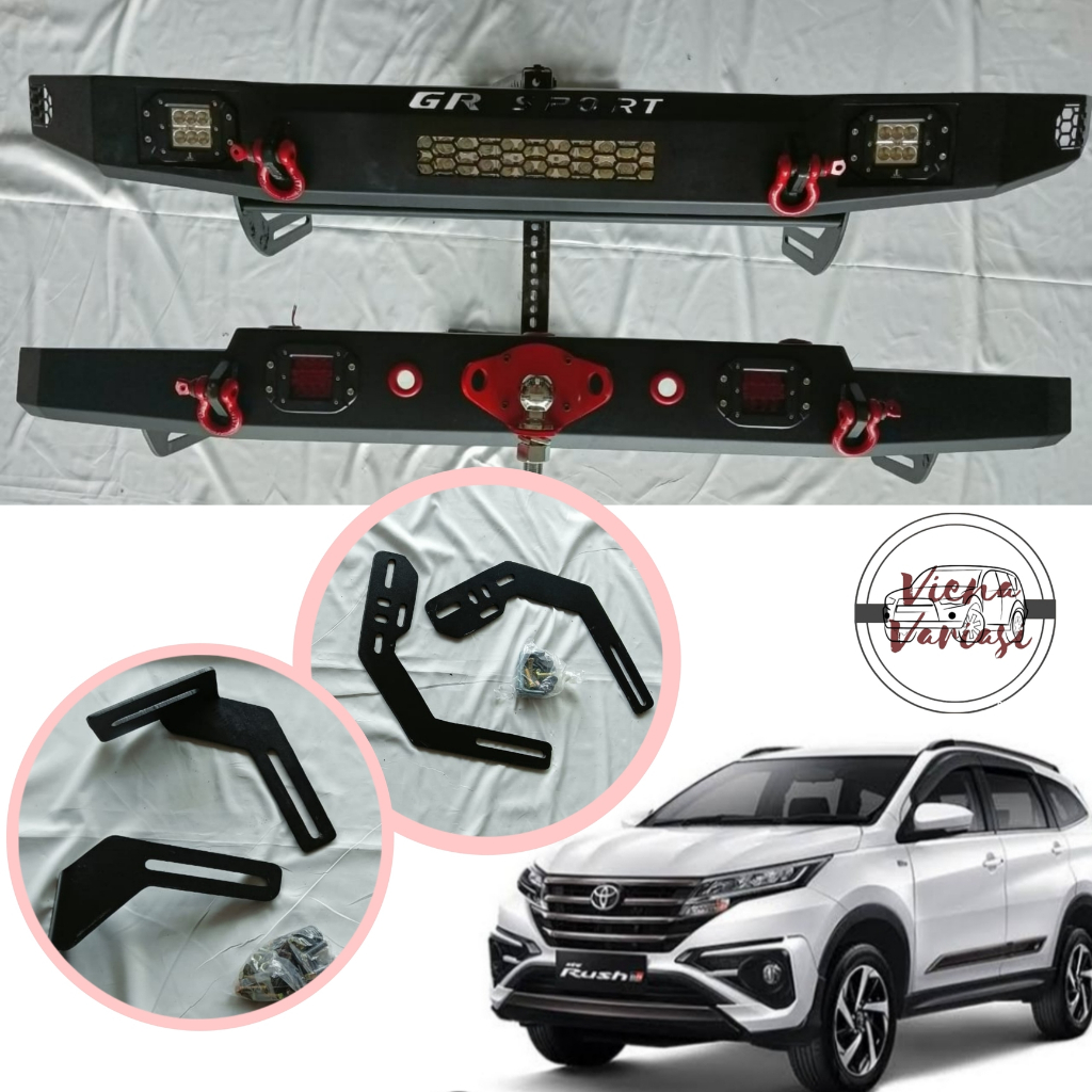 Paket Towing Depan Belakang Pelindung Bumper Model Costume Mobil Toyota All New Rush GR Sport