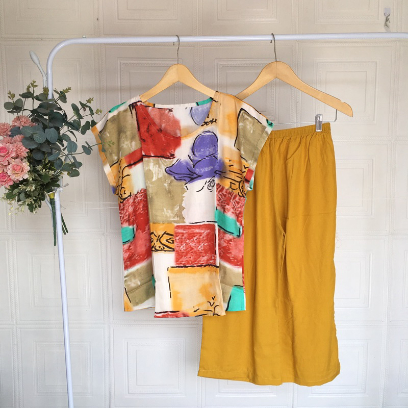 (AIF ) PILIH MOTIF BABYDOLL 7/8 Rayon set kekinian | BABYDOLL PENDEK CELANA 7/8