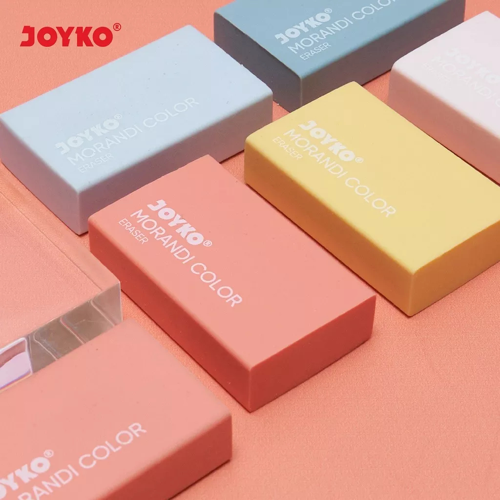 

Penghapus Joyko Morandi Color ER-120 Besar Eraser Penghapus Karet Hapusan Stip Setip Dust Free Pastel Color