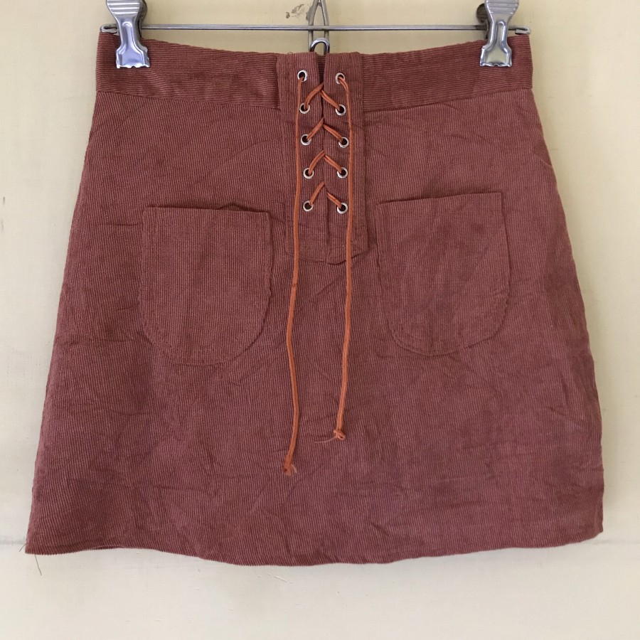 Rok celana wanita the fashion merah bata