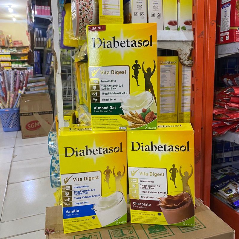 

DIABETASOL 570GR - COKLAT | VANILA | CAPUCINO | ALMOND