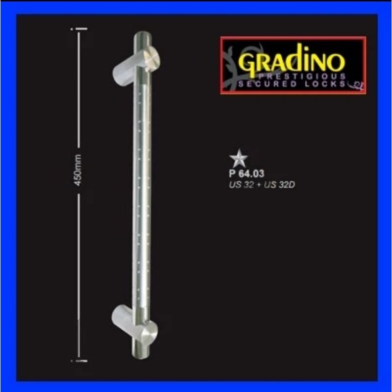pull handel p 64.03 45cm gradino