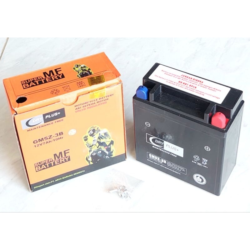 Aki kering aki GM5Z - 3B F1z r Fiz r Force 1 Vega mio merk Dry Plus