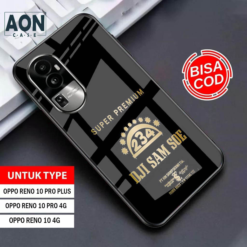 [A18] Case OPPO Reno 10 4G// Reno 10 Pro 4G// Reno 10 Pro+ Terbaru 2023 - Softcase Glass Reno 10 4G 