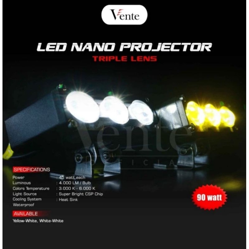 Led Vente nano projie 3 mata