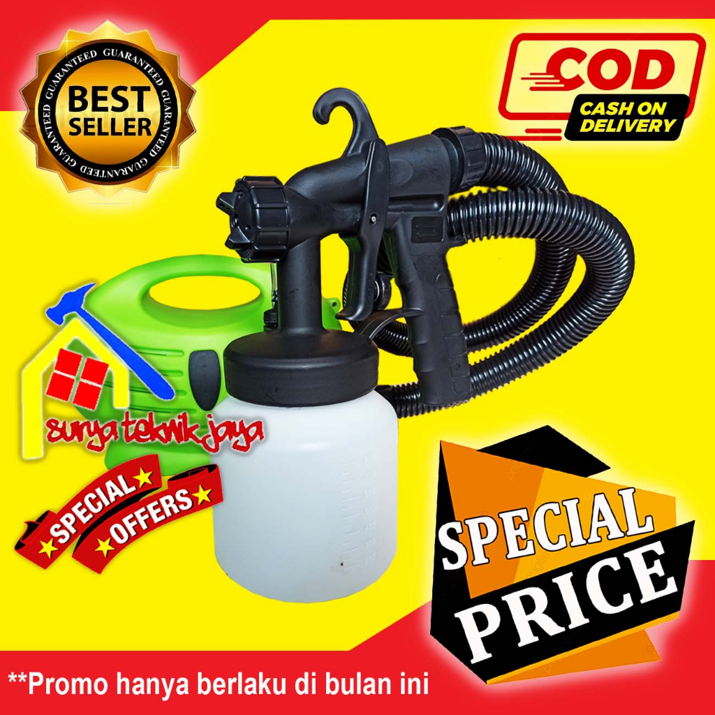 [cuci gudang] Nankai 350W 800ML Pistol semprot listrik Electric Spray Gun ELECTRIC Spray Gun Paint s