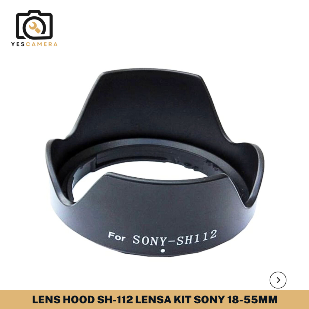 Lens Hood SH-112 Lensa Kit Sony 18-55mm