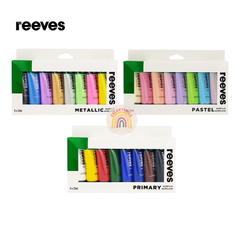 

Reeves Artists 8x22ml Acrylic Color Paint Set Cat Akrilik