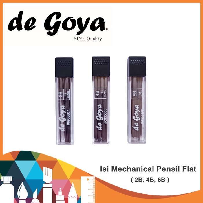 

De Goya Mechanical Pencil Flat Refill / Isi Pensil Mekanik Flat / Isi Pensil Mekanik De Goya / Refill Pensil Flat