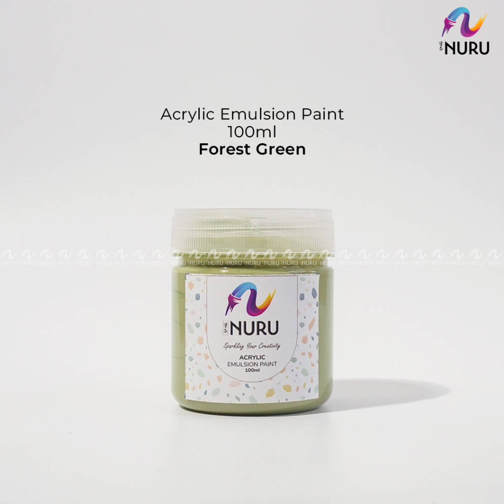 

Nuru Acrylic Emulsion Paint / Cat Akrilik | Forest Green 100ml