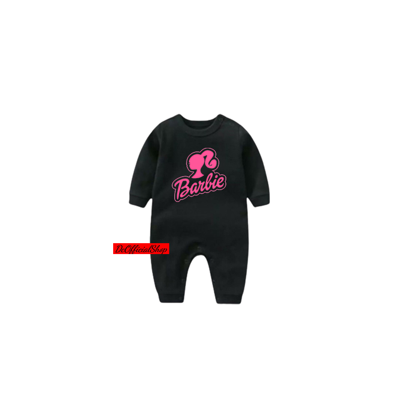 DC ROMPER BAYI MOTIF BARBIE LIST / JUMPER BARBIE FASHION / JUMPSUIT BAYI PEREMPUAN BARBIE / SLEEPSUI
