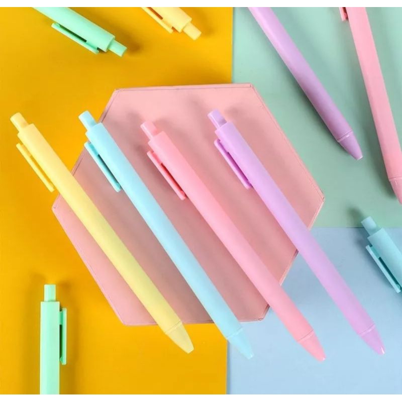 

RP✨ PULPEN CETEKAN WARNA WARNI CANTIK | PENA TINTA HITAM | ALAT TULIS SEKOLAH KANTOR | PENA MURAH