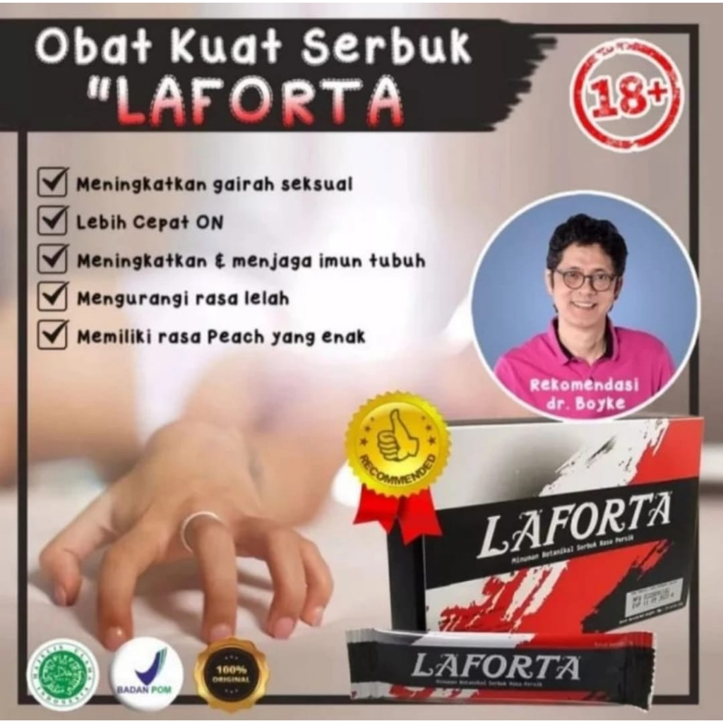 LAFORTA ASLI ORIGINAL ISI 10 SACHET MENAMBAH STAMINA PRIA OBAT HERBAL VITALITAS TAHAN LAMA KUAT
