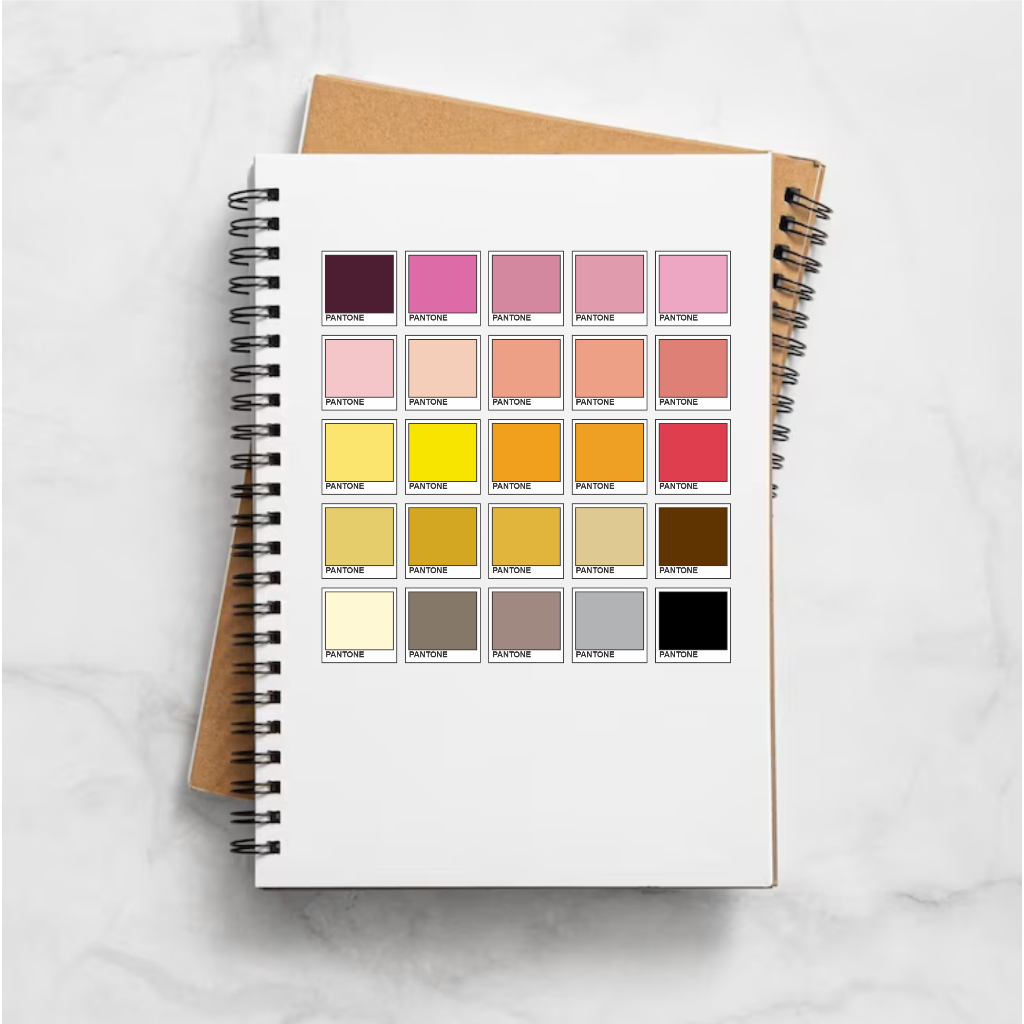 PANTONE COLORS PANTONE DECO STICKERS STIKER JURNAL ESTETIK