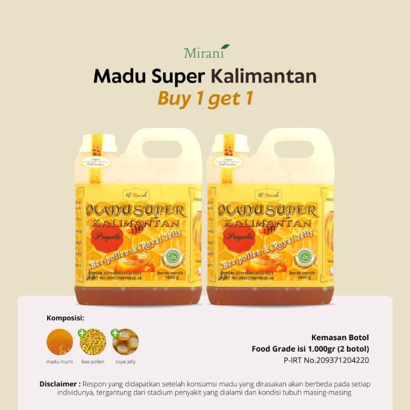

Madu super kalimantan mix propolis