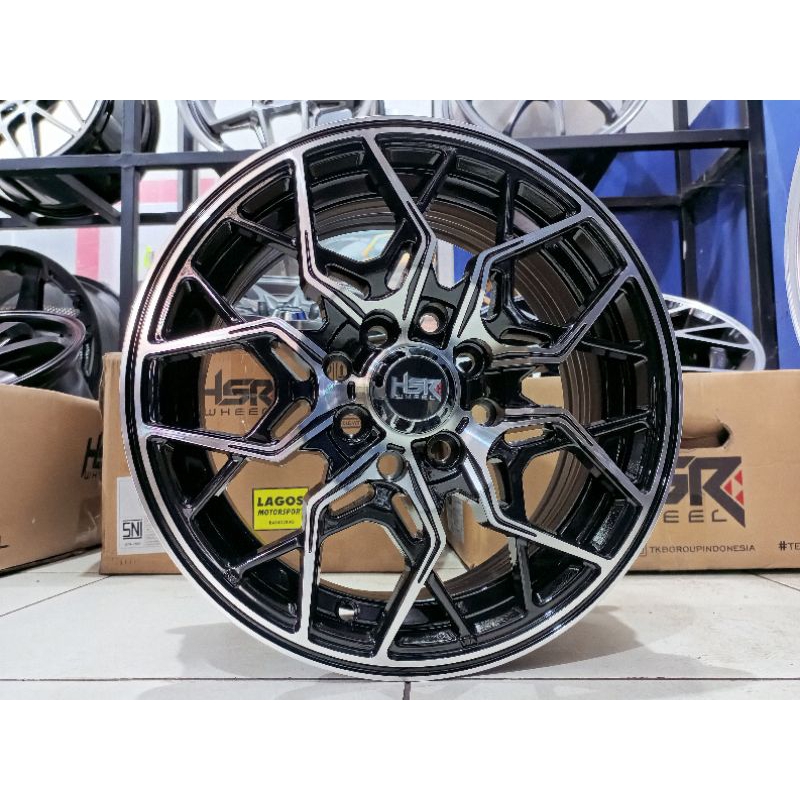 velg mobil racing hsr maluk ring 17 hole 4×100-4×114,3