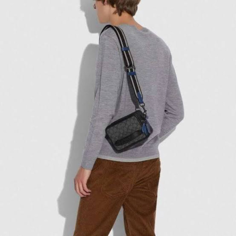 Tas Selempang Pria Tas Coach 3780 Charter Crossbody In Signature Jacquard Bag