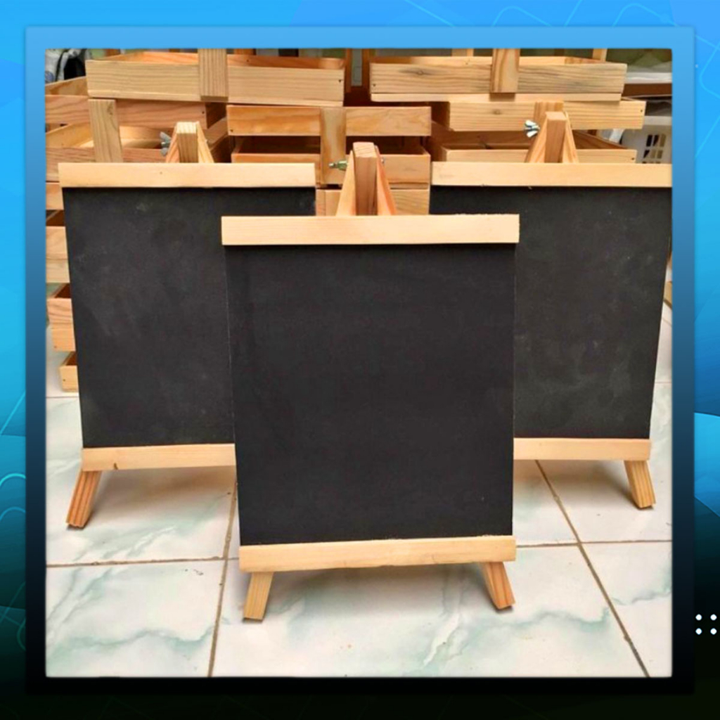 Stand Papan Tulis Mini Papan Tulis Kapur Papan Tulis Menu / Set Papan Tulis Kapur