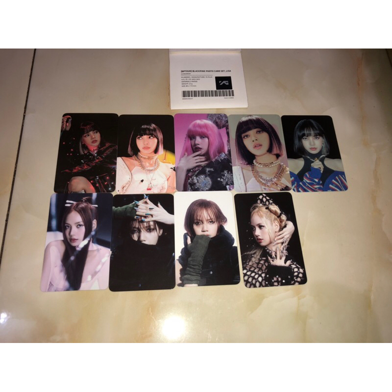 Set Photocard Collaboration Official Pop Up Store & Exhibition Merchandise Blackpink Flimty Pink & P