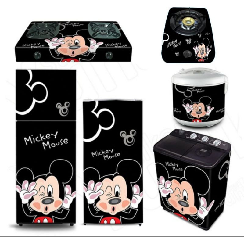 Wallpaper Sticker Kulkas 1 Dan 2 Pintu Sticker Mesin Cuci 2 Tabung Sticker Kompor Sticker Rak 6 Pint