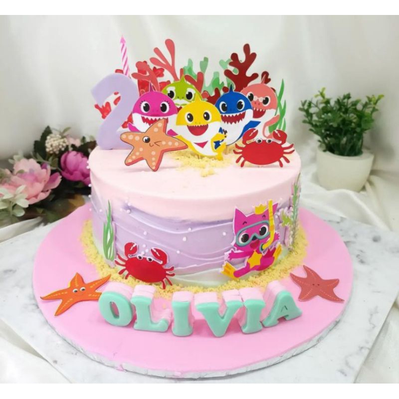 

kue ulang tahun baby shark